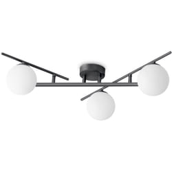 Ideal Lux - Plafoniera Contemporanea Atlas Metallo Nero 3 Luci G9 4W 3000K Ip20