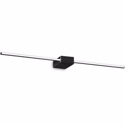 Collezione Theo LA LUCE SOTTILE Applique da parete Contemporaneo Theo Alluminio Nero Led Integrato 13,5W 3000K IP20 A++ h.4 D ...