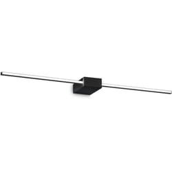 Applique Da Parete Contemporaneo Theo Alluminio Nero Led 13,5W 3000K Ip20