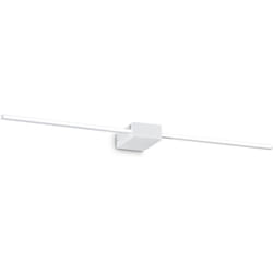 Applique Da Parete Contemporaneo Theo Alluminio Bianco Led 13,5W 3000K Ip20