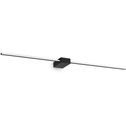 Applique Da Parete Contemporaneo Theo Alluminio Nero Led 30,5W 3000K Ip20