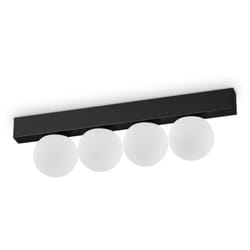 Ideal Lux - Plafoniera Contemporanea Ping Pong Metallo Nero Led Integrato 12W 3000K Ip20