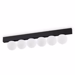Collezione Ping Pong PICCOLE SFERE SATINATE Plafoniera Contemporanea Ping Pong Metallo Nero Led Integrato 18W 3000K IP20 A++  ...