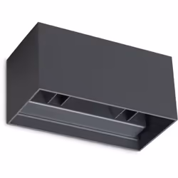 Collezione Atom CREA L'ATMOSFERA CON ELEGANZA Applique da parete Contemporaneo Atom Alluminio Nero Led Integrato 25W 3000K IP ...