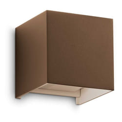 Applique Da Parete Contemporaneo Atom Alluminio Coffee Led 12W 3000K Ip54