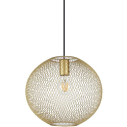 Ideal Lux - Lampadario a Sospensione Moderno Net Metallo Oro 1 Luce E27 42W Ip20