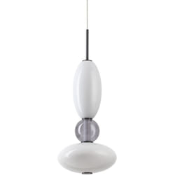 Lampadario a Sospensione Contemporaneo Lumiere Metallo Nero Led 27W 3000K Ip20