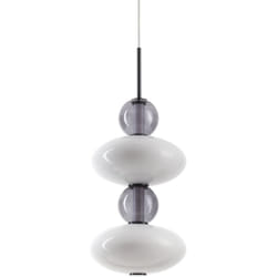 Lampadario a Sospensione Contemporaneo Lumiere Metallo Nero Led 34W 3000K Ip20