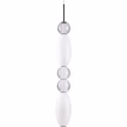 Collezione Lumiere ILLUMINA CON DESIGN Lampadario a sospensione Contemporaneo Lumiere Metallo Nero Led Integrato 39W 3000K IP ...