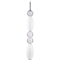 Lampadario a Sospensione Contemporaneo Lumiere Metallo Nero Led 39W 3000K Ip20
