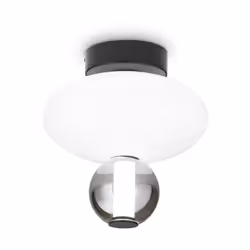 Collezione Lumiere ILLUMINA CON DESIGN Plafoniera Contemporanea Lumiere Metallo Nero Led Integrato 18W 3000K IP20 A++ h.35 D. ...