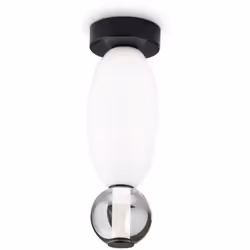 Collezione Lumiere ILLUMINA CON DESIGN Plafoniera Contemporanea Lumiere Metallo Nero Led Integrato 18W 3000K IP20 A++ h.44,5  ...