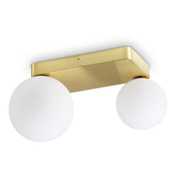 Ideal Lux - Applique Da Parete Contemporanea Penta Metallo Oro 2 Luci G9 4W 3000K Ip20
