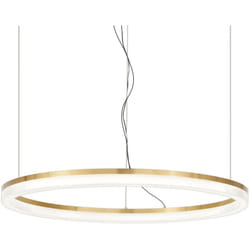 Lampadario a Sospensione Contemporaneo Crown Metallo Ottone Led 42W 3000K Ip20
