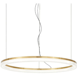 Lampadario a Sospensione Contemporaneo Crown Metallo Ottone Led 30W 3000K Ip20