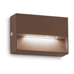 Ideal Lux - Applique Da Parete Contemporanea Dedra Alluminio Coffee Led 1,5W 3000K Ip65