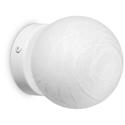 Ideal Lux - Applique Da Parete Contemporaneo Carta Metallo Bianco 1 Luce G9 15W 3000K Ip20