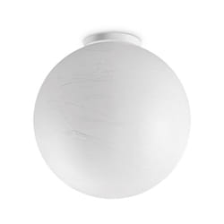 Ideal Lux - Plafoniera Contemporaneo Carta Metallo Bianco 1 Luce E27 25W Ip20