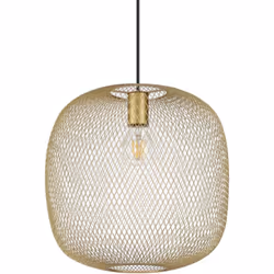Collezione Net LA LUCE DENTRO LA RETE Lampadario a sospensione Contemporaneo Net Metallo Oro 1 Luce E27 42W IP20 A++ h.max.23 ...