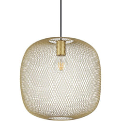 Ideal Lux - Lampadario a Sospensione Contemporaneo Net Metallo Oro 1 Luce E27 42W