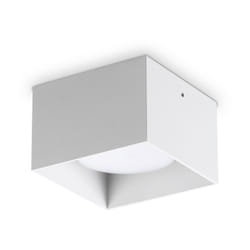 Ideal Lux - Plafoniera Contemporanea Spike Alluminio Bianco 1 Luce Gx53 15W 3000K Ip20
