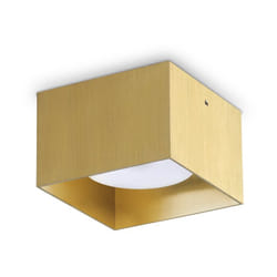 Ideal Lux - Plafoniera Contemporanea Spike Alluminio Ottone 1 Luce Gx53 15W 3000K Ip20
