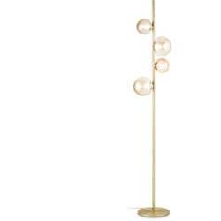 Ideal Lux - Piantana Moderna Perlage Metallo Ottone 4 Luci G9 15W 3000K