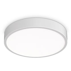 Plafoniera Contemporanea Ray Metallo Bianco Led Integrato 26W 3000K Ip44