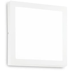 Ideal Lux - Plafoniera Moderna Universal Acciaio Bianco Led Integrato 25W 4000K Ip20