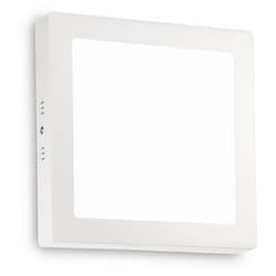 Plafoniera Moderna Universal Acciaio Bianco Led Integrato 19W 4000K Ip20