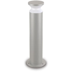 Ideal Lux - Piantana Contemporanea Torre Alluminio Grigio 1 Luce E27 15W Ip44