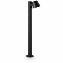 Collezione Gas ARREDA IL TUO OUTDOOR Paletto Contemporaneo Gas Alluminio Nero 1 Luce GU10 35W IP43 A++ h.20,5 D. L.11,5 P.80 ...