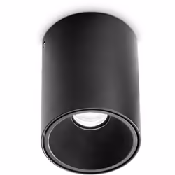 Collezione Nitro PLAFONIERE A LED Plafoniera Contemporanea Nitro Alluminio Nero Led Integrato 25W 3000K IP20 A++ h.14,2 D.10, ...