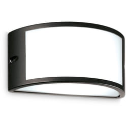 Ideal Lux - Applique Da Parete Contemporanea Rex Alluminio Nero E27 60W Ip44