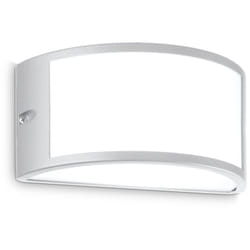 Ideal Lux - Applique Da Parete Contemporanea Rex Alluminio Grigio E27 60W Ip44
