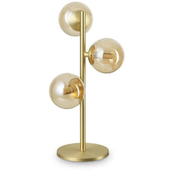 Ideal Lux - Lumetto Contemporaneo Perlage Metallo Ottone 3 Luci G9 15W 3000K Ip20