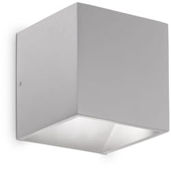 Applique Da Parete Contemporaneo Rubik Alluminio Grigio Led 8,5W 3000K Ip54