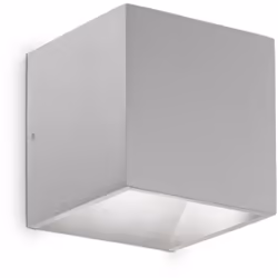 Collezione Rubik UN CUBO DI LUCE Applique da parete Contemporaneo Rubik Alluminio Grigio Led Integrato 8,5W 4000K IP54 A++ h. ...