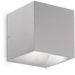 Applique Da Parete Contemporaneo Rubik Alluminio Grigio Led 8,5W 4000K Ip54