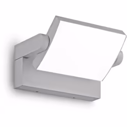 Collezione Swipe UNO SCHERMO DI LUCE Applique da parete Contemporaneo Swipe Alluminio Grigio Led Integrato 20,5W 3000K IP54 A ...