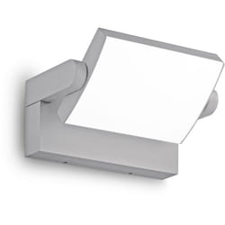 Applique Da Parete Contemporaneo Swipe Alluminio Grigio Led 20,5W 3000K Ip54