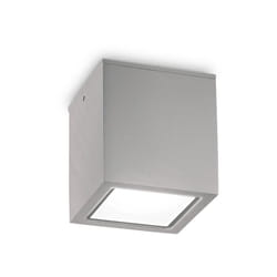 Ideal Lux - Plafoniera Moderna Techo Alluminio Grigio 1 Luce Gu10 20W Ip54