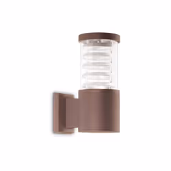 Collezione Tronco ESTERNI AL TOP Applique da parete Contemporaneo Tronco Alluminio coffee 1 Luce E27 42W IP44 A++ h.25 D. L.1 ...