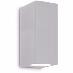 Collezione Up UN CUBO DI LUCE Applique da parete Contemporaneo Up Alluminio Grigio 2 Luci G9 15W IP44 A++ h.15 D. L.6,5 P.9,5 ...