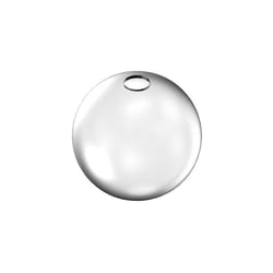 Rosone Contemporaneo Rubber Metallo Bianco Piccolo