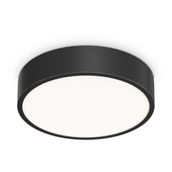 Plafoniera Contemporanea Ray Metallo Nero Led Integrato 13W 3000K Ip44