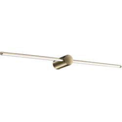 Applique Da Parete Contemporaneo Filo Alluminio Ottone Led 13W 3000K Ip44