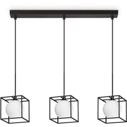 Lampadario a Sospensione Contemporaneo Lingotto Metallo Nero G9 4W 3000K Ip20
