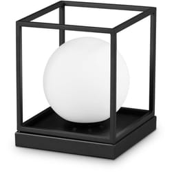 Ideal Lux - Lampada Da Tavolo Contemporanea Lingotto Metallo Nero 1 Luce E14 28W Ip20