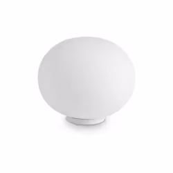 Collezione Smarties VETRO BIANCO SOFFIATO PER LAMPADE MODERNE Lampada da tavolo Contemporanea Smarties Metallo Bianco 1 Luce  ...